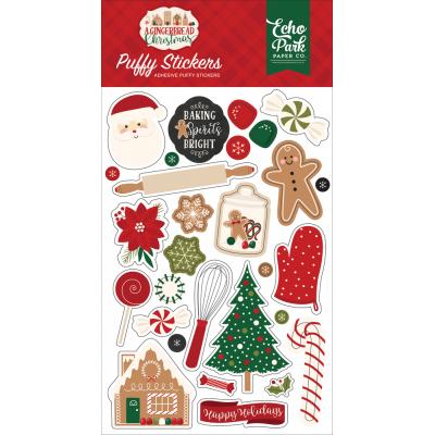 Echo Park A Gingerbread Christmas - Puffy Stickers